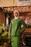 The Akar Kita Women Kedah Blouse Top - Greenflux