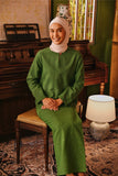 The Akar Kita Women Kedah Blouse Top - Greenflux