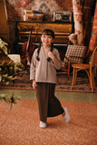 The Akar Kita Folded Skirt - Brown Dash