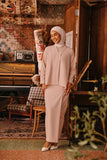 The Akar Kita Women Folded Skirt - Almond Sand