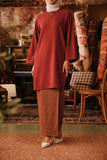 The Akar Kita Women Folded Skirt - Brownflux