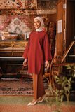 The Akar Kita Women Folded Skirt - Brownflux