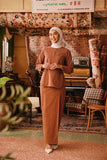 The Akar Kita Women Kedah Blouse Top - Brownflux