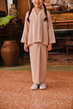 The Akar Kita Folded Skirt - Almond Sand