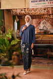 The Akar Kita Women Kebaya Top - England Blue