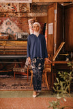 The Akar Kita Women Kebaya Top - England Blue