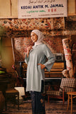 The Akar Kita Women Kurung Riau Top - Gray Mist