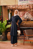 The Akar Kita Women Folded Skirt - Navy