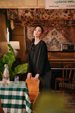 The Akar Kita Women Kedah Blouse Top - Black