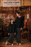 The Akar Kita Women Kedah Blouse Top - Black