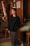 The Akar Kita Kedah Blouse Top - Black