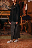 The Akar Kita Folded Skirt - Black Streak