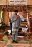 The Akar Kita Men Baju Melayu Teluk Belanga - Silver Blue