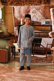 The Akar Kita Baju Melayu Teluk Belanga - Silver Blue