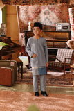 The Akar Kita Baju Melayu Teluk Belanga - Silver Blue