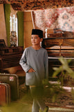 The Akar Kita Baju Melayu Teluk Belanga - Silver Blue