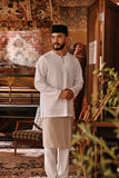 The Akar Kita Men Baju Melayu Teluk Belanga - Off White