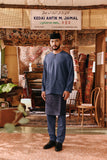 The Akar Kita Men Baju Melayu Teluk Belanga - England Blue