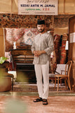 The Akar Kita Men 3/4 Sleeve Kurta - Nature Linen