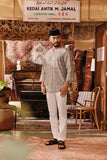 The Akar Kita Men 3/4 Sleeve Kurta - Nature Linen