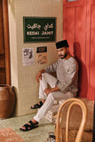 The Akar Kita Men 3/4 Sleeve Kurta - Nature Linen