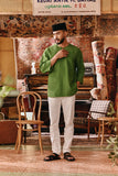 The Akar Kita Men 3/4 Sleeve Kurta - Greenflux