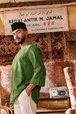 The Akar Kita Men 3/4 Sleeve Kurta - Greenflux