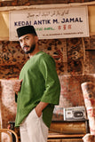 The Akar Kita Men 3/4 Sleeve Kurta - Greenflux