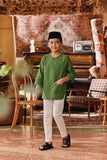 The Akar Kita 3/4 Sleeve Kurta - Greenflux