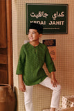 The Akar Kita 3/4 Sleeve Kurta - Greenflux