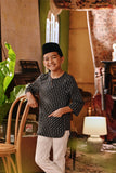 The Akar Kita 3/4 Sleeve Kurta - Black Streak