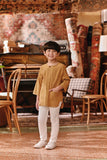 The Akar Kita 3/4 Sleeve Kurta - Nature Gold