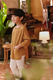 The Akar Kita 3/4 Sleeve Kurta - Nature Gold