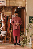 The Akar Kita Men Baju Melayu Teluk Belanga - Dark Mauve