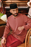 The Akar Kita Men Baju Melayu Teluk Belanga - Dark Mauve