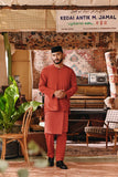 The Akar Kita Men Baju Melayu Teluk Belanga - Mandarin Red