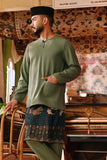 The Akar Kita Men Baju Melayu Teluk Belanga - Sage Green