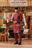 The Akar Kita Men Baju Melayu Teluk Belanga - Burgundy