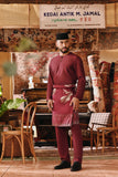 The Akar Kita Men Baju Melayu Teluk Belanga - Burgundy