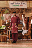 The Akar Kita Men Baju Melayu Teluk Belanga - Burgundy