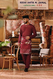 The Ori Men Traditional Samping - Burgundy Glow