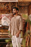 The Akar Kita Men 3/4 Sleeve Kurta - Dustline