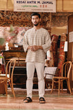 The Akar Kita Men 3/4 Sleeve Kurta - Grain Harvest