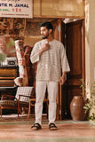 The Akar Kita Men 3/4 Sleeve Kurta - Grain Harvest