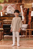 The Akar Kita 3/4 Sleeve Kurta - Champagne Dash