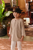 The Akar Kita 3/4 Sleeve Kurta - Champagne Dash