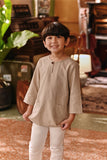 The Akar Kita 3/4 Sleeve Kurta - Champagne Dash