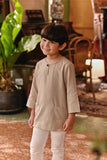 The Akar Kita 3/4 Sleeve Kurta - Champagne Dash