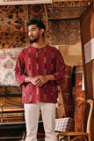 The Akar Kita Men 3/4 Sleeve Kurta - Emberline