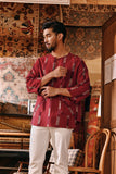 The Akar Kita Men 3/4 Sleeve Kurta - Emberline